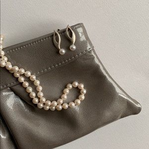 Freshwater Pearl & Sterling Silver Earrings NEW